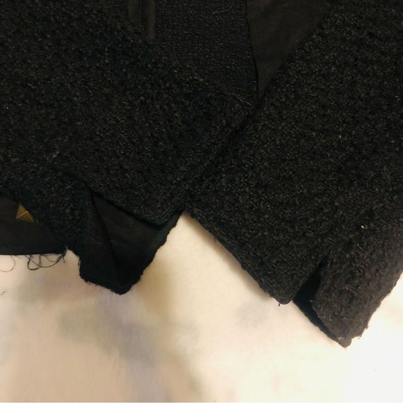 DMBM BLACK COTTON BLEND CROPPED JACKET. Size(XS) - Picture 10 of 14